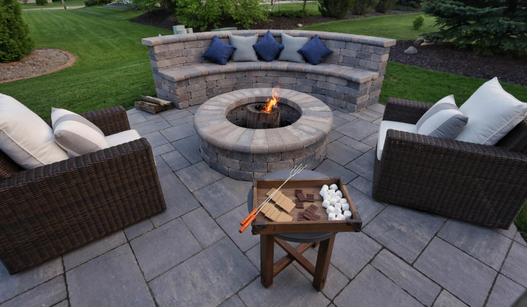 Fire feature designs for backyard living